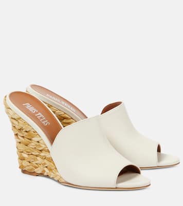 Espadrille-Wedges Deia 100 mit Leder | Paris Texas