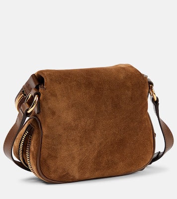 Borsa a tracolla in suede e pelle | Tom Ford