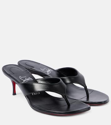 Pantoletten Raratonga 55 aus Leder | Christian Louboutin