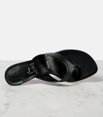 Pantoletten Raratonga 55 aus Leder | Christian Louboutin