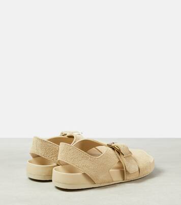Ease brushed leather sandals | Loewe