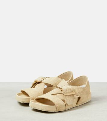 Ease brushed leather sandals | Loewe