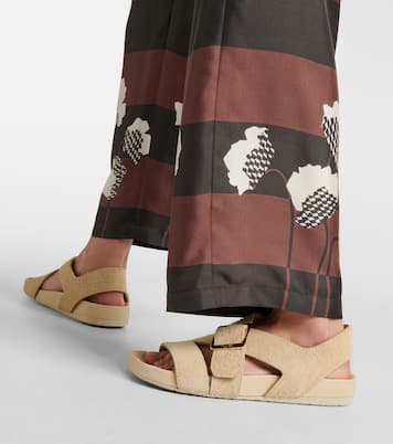 Ease brushed leather sandals | Loewe