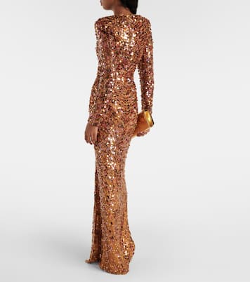 Abito lungo con paillette | Jenny Packham