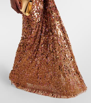 Abito lungo con paillette | Jenny Packham