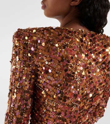 Abito lungo con paillette | Jenny Packham