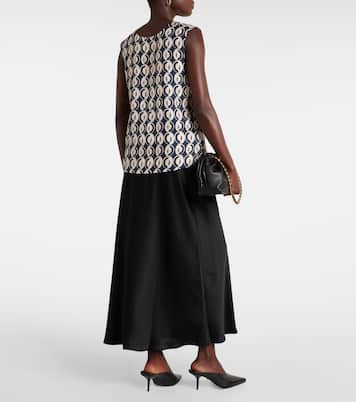 Top Timetop in seta con stampa | 'S Max Mara