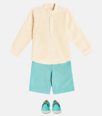 Camicia Jazmin in cotone e lino a righe | La Coqueta