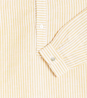 Camicia Jazmin in cotone e lino a righe | La Coqueta