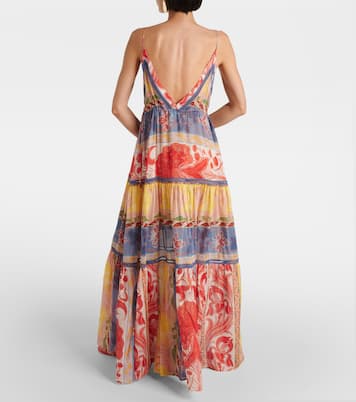 Vestido largo de algodón y seda | Etro