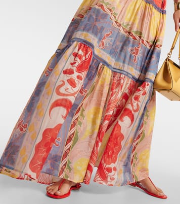 Vestido largo de algodón y seda | Etro