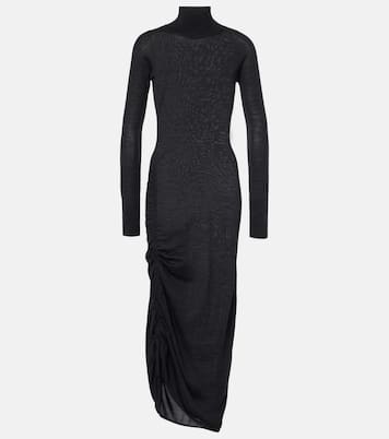 Draped wool turtleneck dress | Alaïa