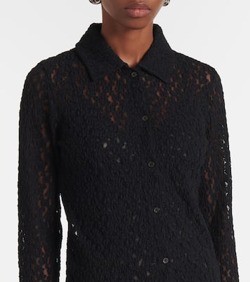 Top en dentelle transparente à fleurs | Vince