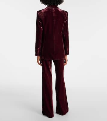 Blazer doppiopetto Ellette in velluto | Veronica Beard