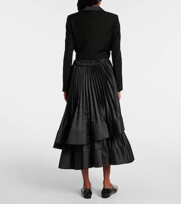 Veste raccourcie en laine, mohair et soie | Noir Kei Ninomiya
