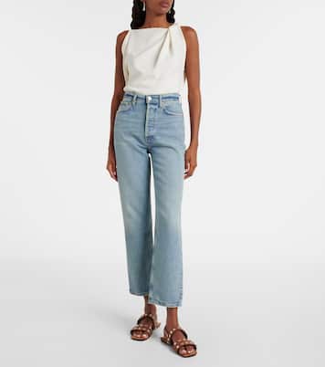 Jean droit 90’s Pinch Waist Crop à taille haute | Agolde