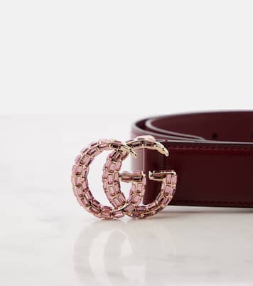 Cinturón fino GG Marmont de piel | Gucci