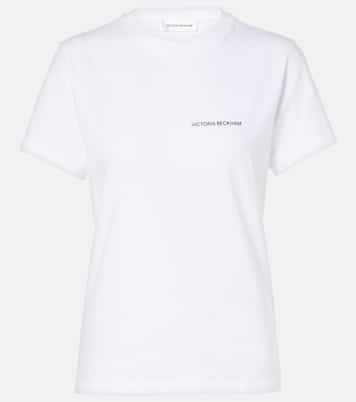 Logo cotton jersey T-shirt | Victoria Beckham