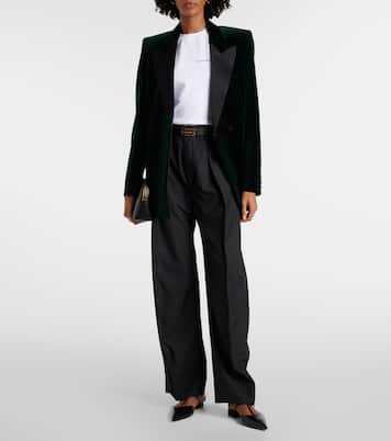 Logo cotton jersey T-shirt | Victoria Beckham