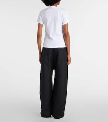 Logo cotton jersey T-shirt | Victoria Beckham