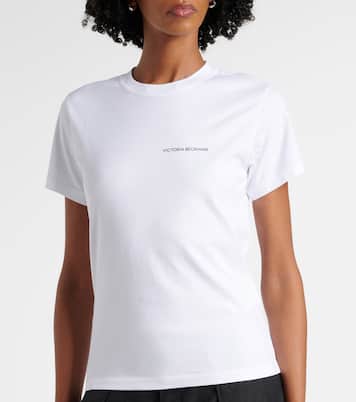 Logo cotton jersey T-shirt | Victoria Beckham