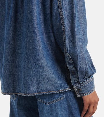 Schluppenbluse Secretary aus Denim | Frame
