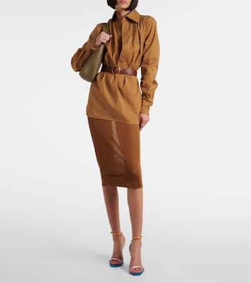 Sandali Dominique 110 in crêpe di raso | Saint Laurent