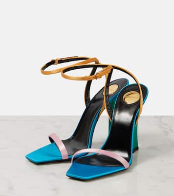 Sandali Dominique 110 in crêpe di raso | Saint Laurent