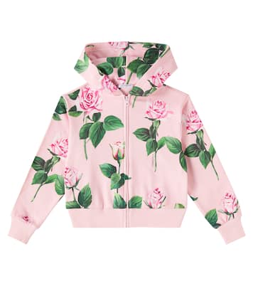 Felpa in jersey di cotone con stampa | Dolce&Gabbana Kids