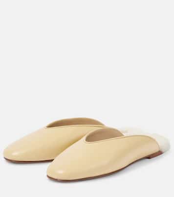 Mules Regency in pelle con shearling | Le Monde Béryl