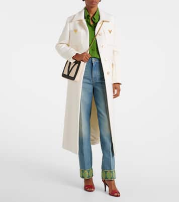 Jean droit à finitions en jacquard | Valentino