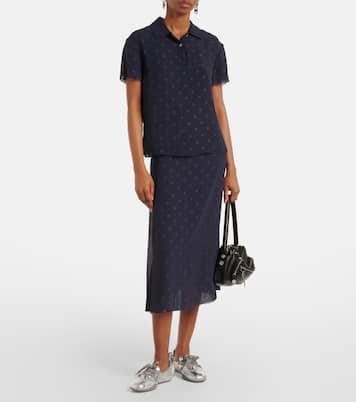 Baskets en cuir métallisé | Acne Studios