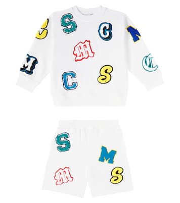 Set aus Sweatshirt und Shorts aus Baumwolle | Stella McCartney Kids