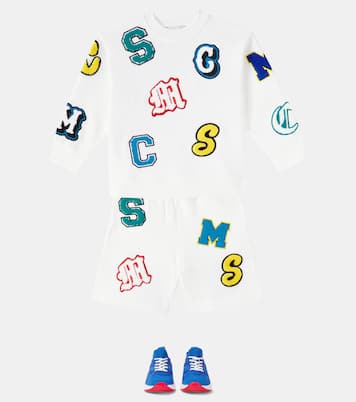 Set aus Sweatshirt und Shorts aus Baumwolle | Stella McCartney Kids