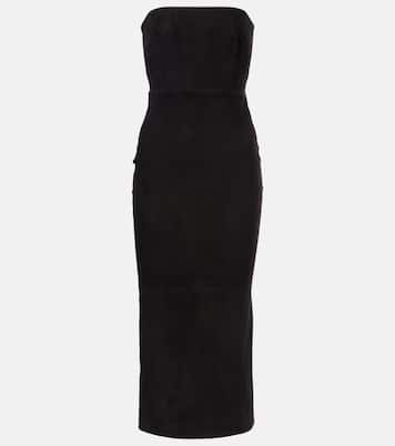 Abito midi in suede | Alex Perry