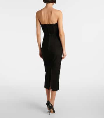 Abito midi in suede | Alex Perry