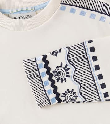 Felpa in misto cotone con ricamo | Scotch & Soda Kids