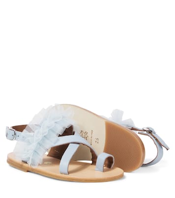 Sandali in pelle con tulle | PèPè