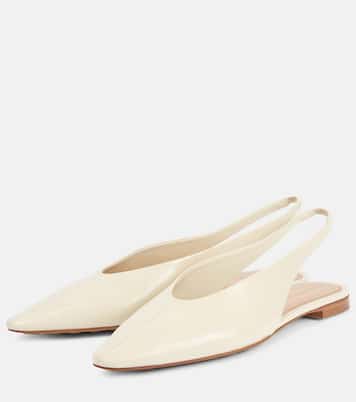 Sofia leather slingback flats | Bottega Veneta