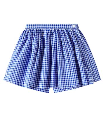 Jupe-short en lin et coton à carreaux | Polo Ralph Lauren Kids