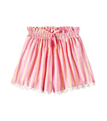 Shorts Clemoune in cotone e lino a righe | Louise Misha