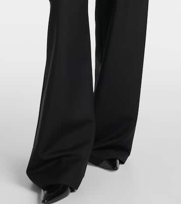 Pantaloni a gamba larga in lana e mohair | Róhe