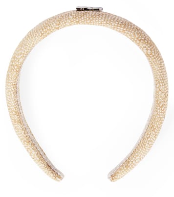 DG raffia-effect headband | Dolce&Gabbana Kids