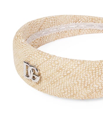 DG raffia-effect headband | Dolce&Gabbana Kids