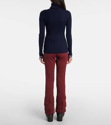Mira ribbed-knit turtleneck ski top  | Goldbergh