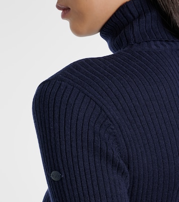 Mira ribbed-knit turtleneck ski top  | Goldbergh