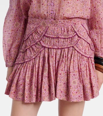 Ceola printed ruffled cotton skirt | Marant Etoile