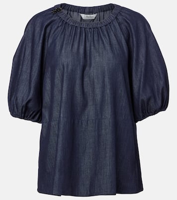 Talia embellished cotton chambray top | 'S Max Mara