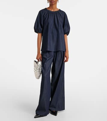 Talia embellished cotton chambray top | 'S Max Mara