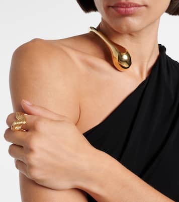 Bague en argent sterling plaqué or | Bottega Veneta